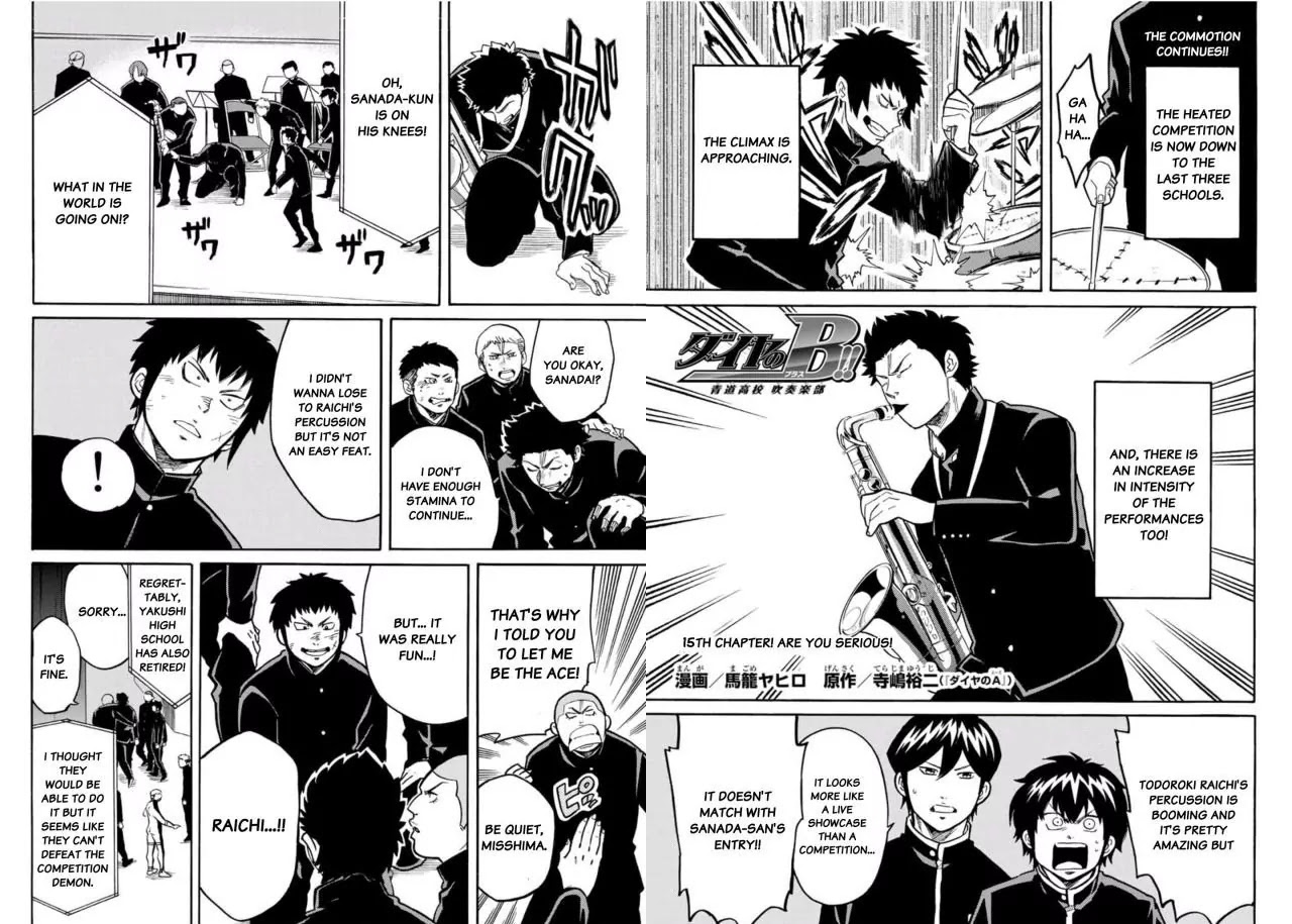 Daiya no B!! - Seidou Koukou Suisou Gakubu Chapter 15 page 1 - Chapter 15