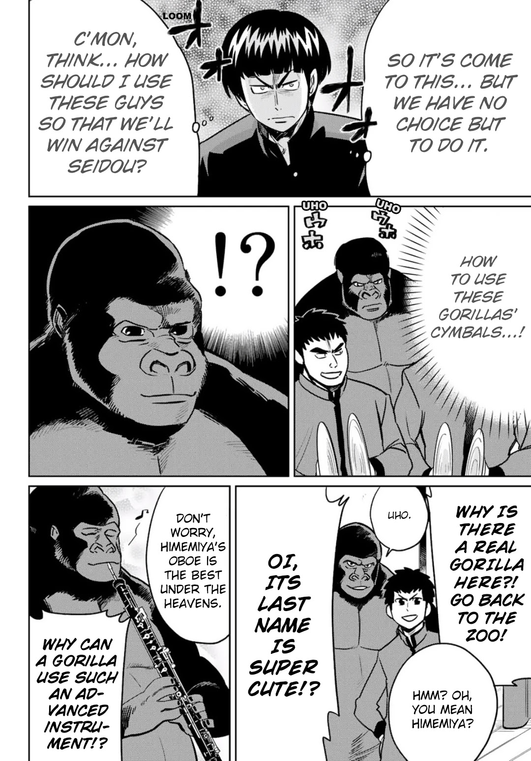 Daiya no B!! - Seidou Koukou Suisou Gakubu Chapter 29 page 6 - Chapter 29: GGGGG (Gori Gori's Great Giant Gorilla) !!