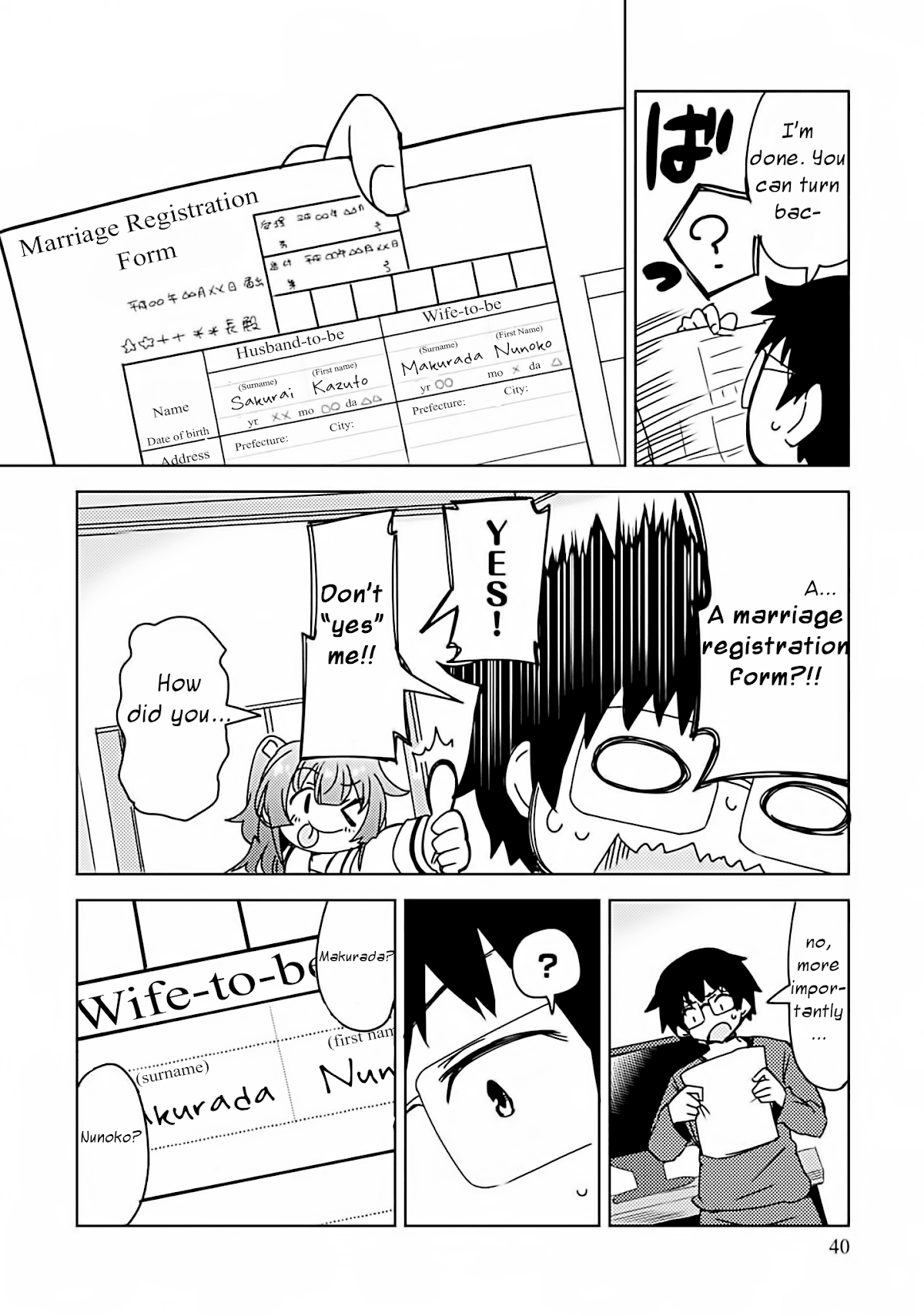 Dakimakura to wa Kekkon Dekinai! Chapter 2 page 12 - Chapter 2: Fastest Marriage Proposal Ever?