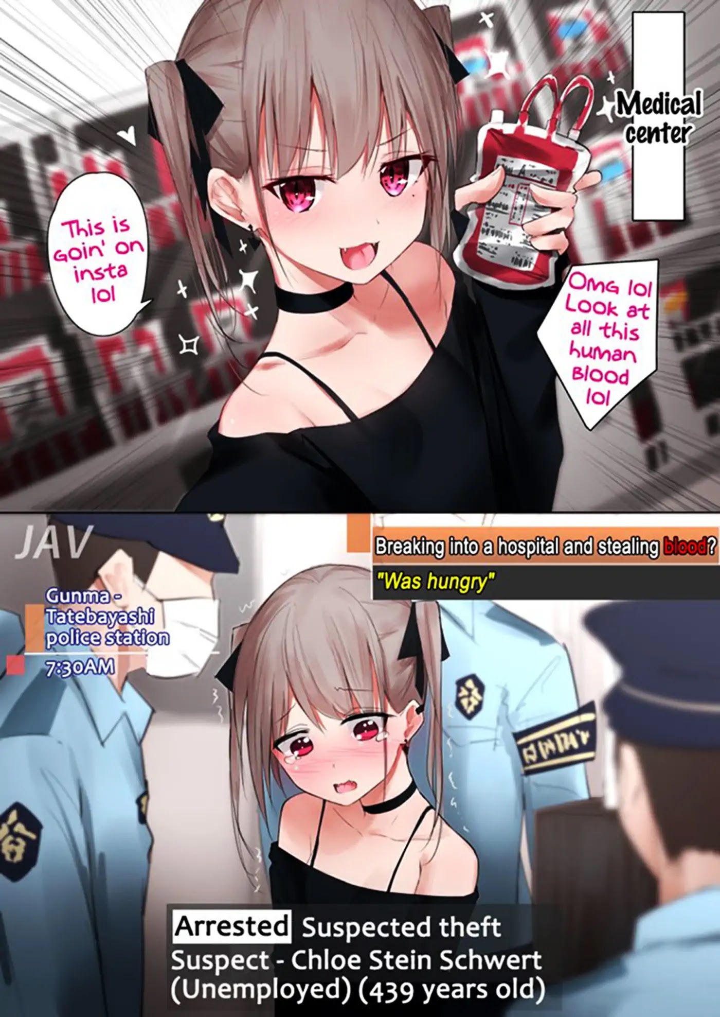 Damn Vampire-Chan Chapter 1 page 2 - Chapter 1: Vampire-chan Who Wanted to Become Insta Famous