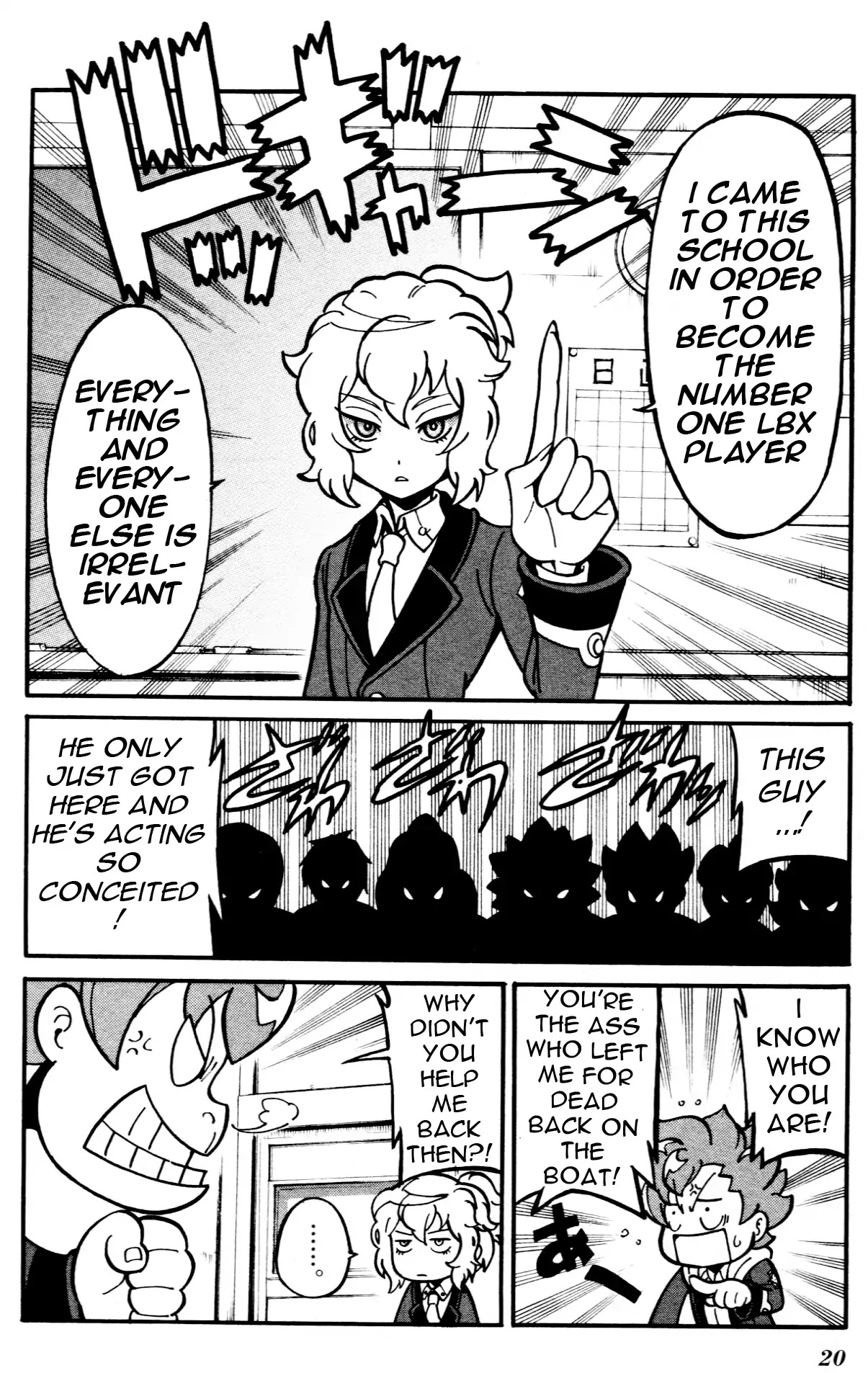 Danball Senki Wars Chapter 1.1 page 15 - Chapter 1.1: Welcome to Kamui Daimon Comprehensive Academy! (Part One)
