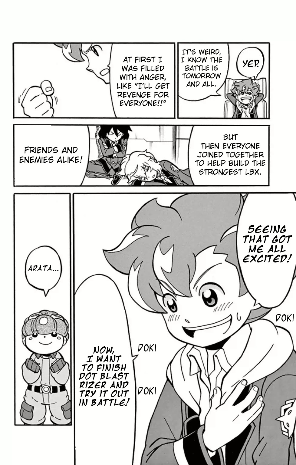 Danball Senki Wars Chapter 7 page 14 - Chapter 7: Dot Blastrizer is Born!