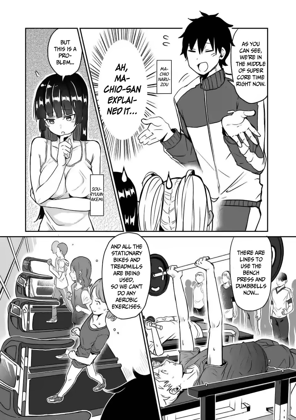 Danberu nan kiro moteru? Chapter 10 page 7 - Chapter 10: Chest Press Machine