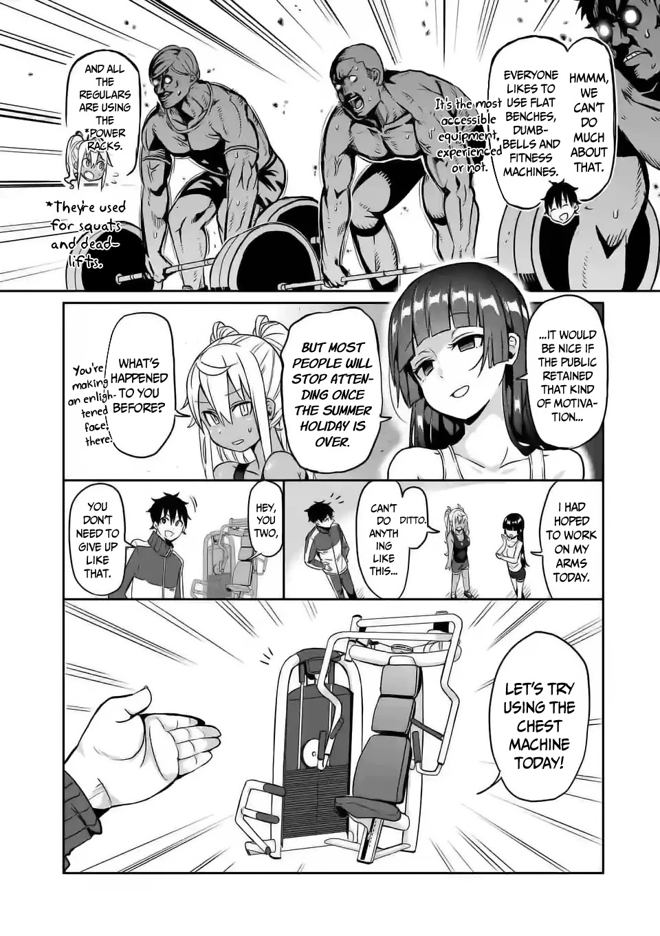 Danberu nan kiro moteru? Chapter 10 page 8 - Chapter 10: Chest Press Machine