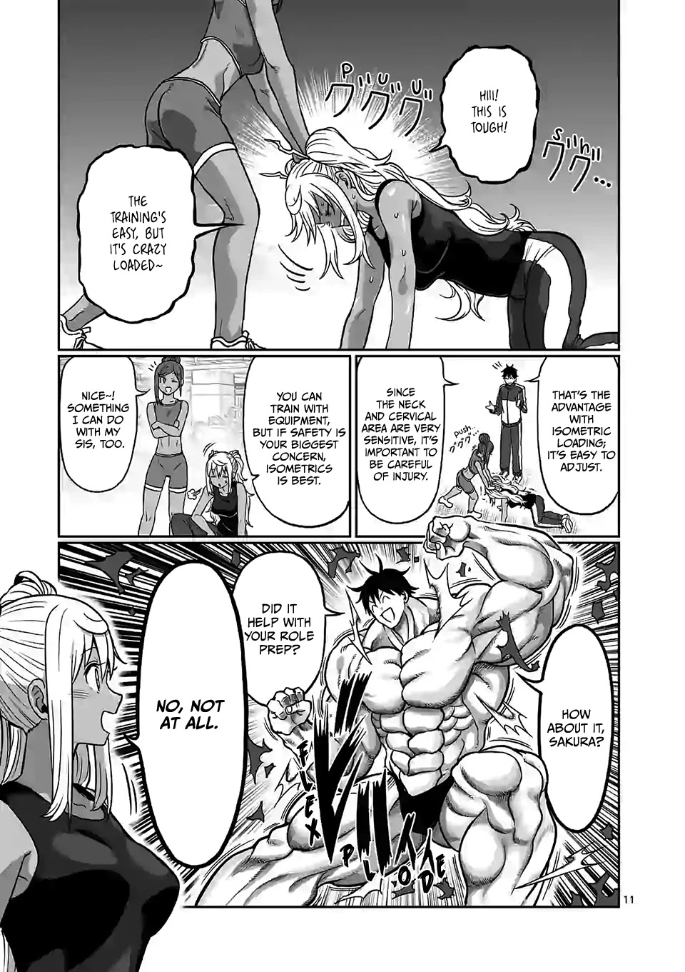 Danberu nan kiro moteru? Chapter 104 page 12 - Chapter 104: Neck Training