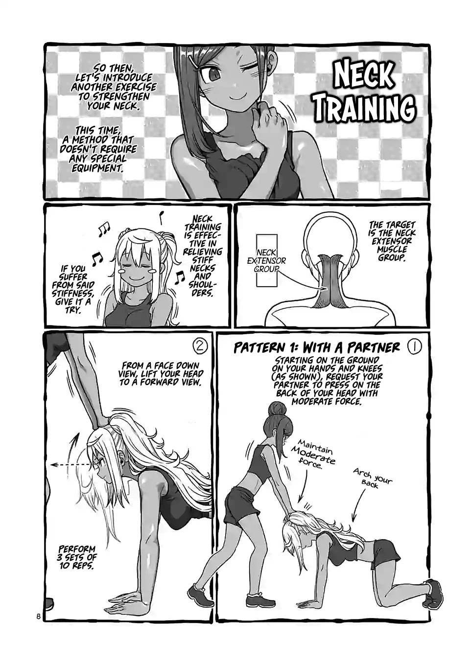 Danberu nan kiro moteru? Chapter 104 page 9 - Chapter 104: Neck Training