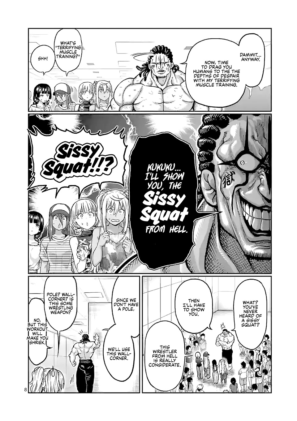 Danberu nan kiro moteru? Chapter 111 page 9 - Chapter 111: Sissy Squats