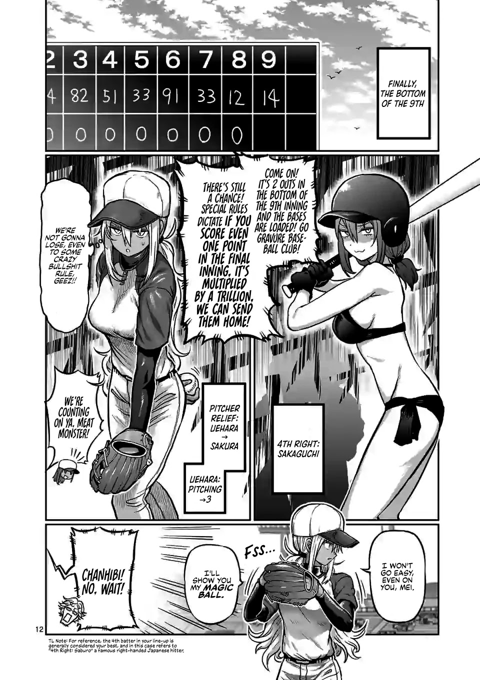 Danberu nan kiro moteru? Chapter 117 page 13 - Chapter 117: Pitching Training