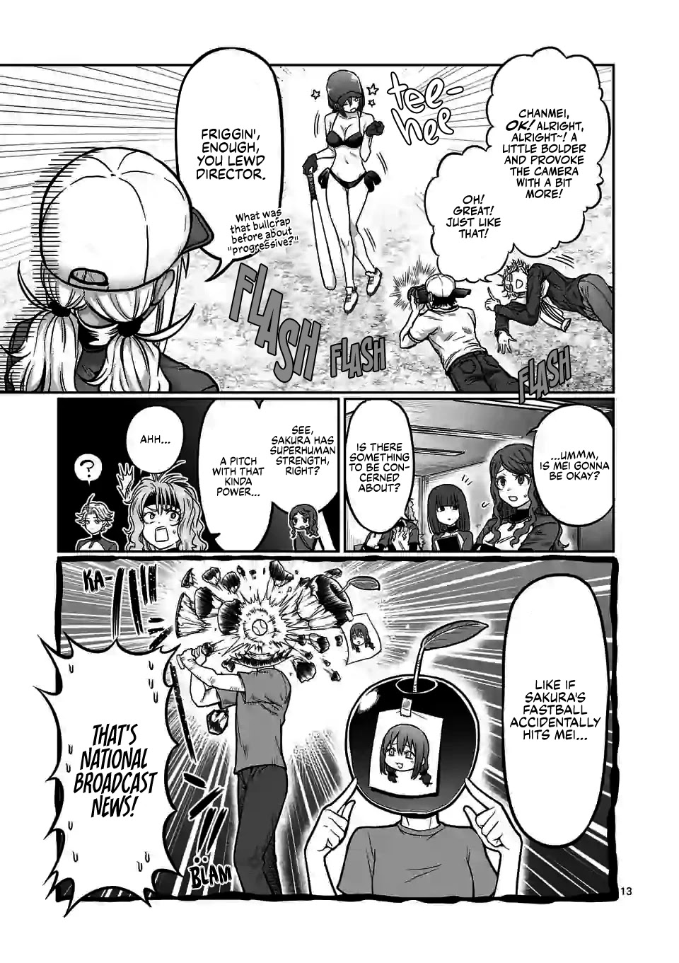 Danberu nan kiro moteru? Chapter 117 page 14 - Chapter 117: Pitching Training