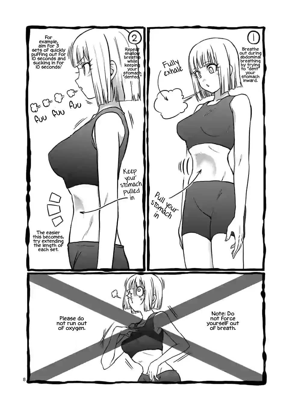 Danberu nan kiro moteru? Chapter 118 page 9 - Chapter 118: Abdominal Breathing