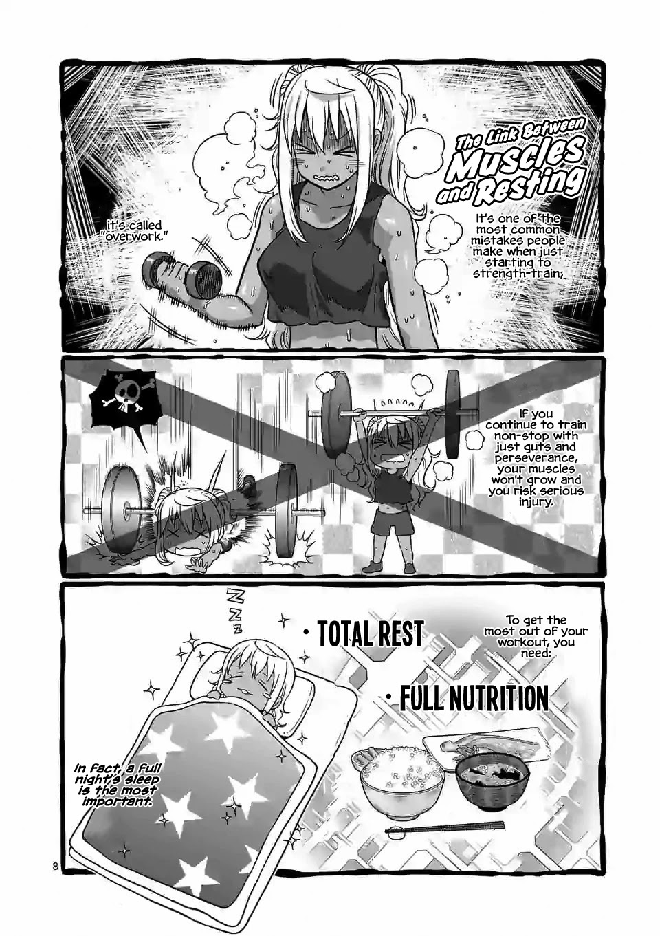Danberu nan kiro moteru? Chapter 124 page 9 - Chapter 124: Muscles & Resting