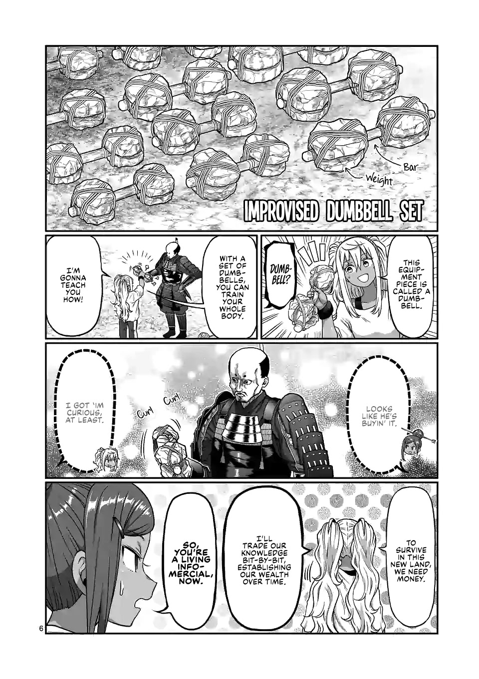 Danberu nan kiro moteru? Chapter 125 page 7 - Chapter 125: Dumbbell Floor Press