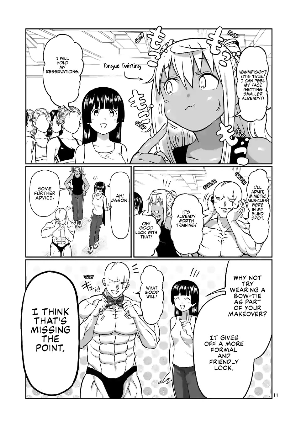Danberu nan kiro moteru? Chapter 133 page 12 - Chapter 133: Facial Muscle Training