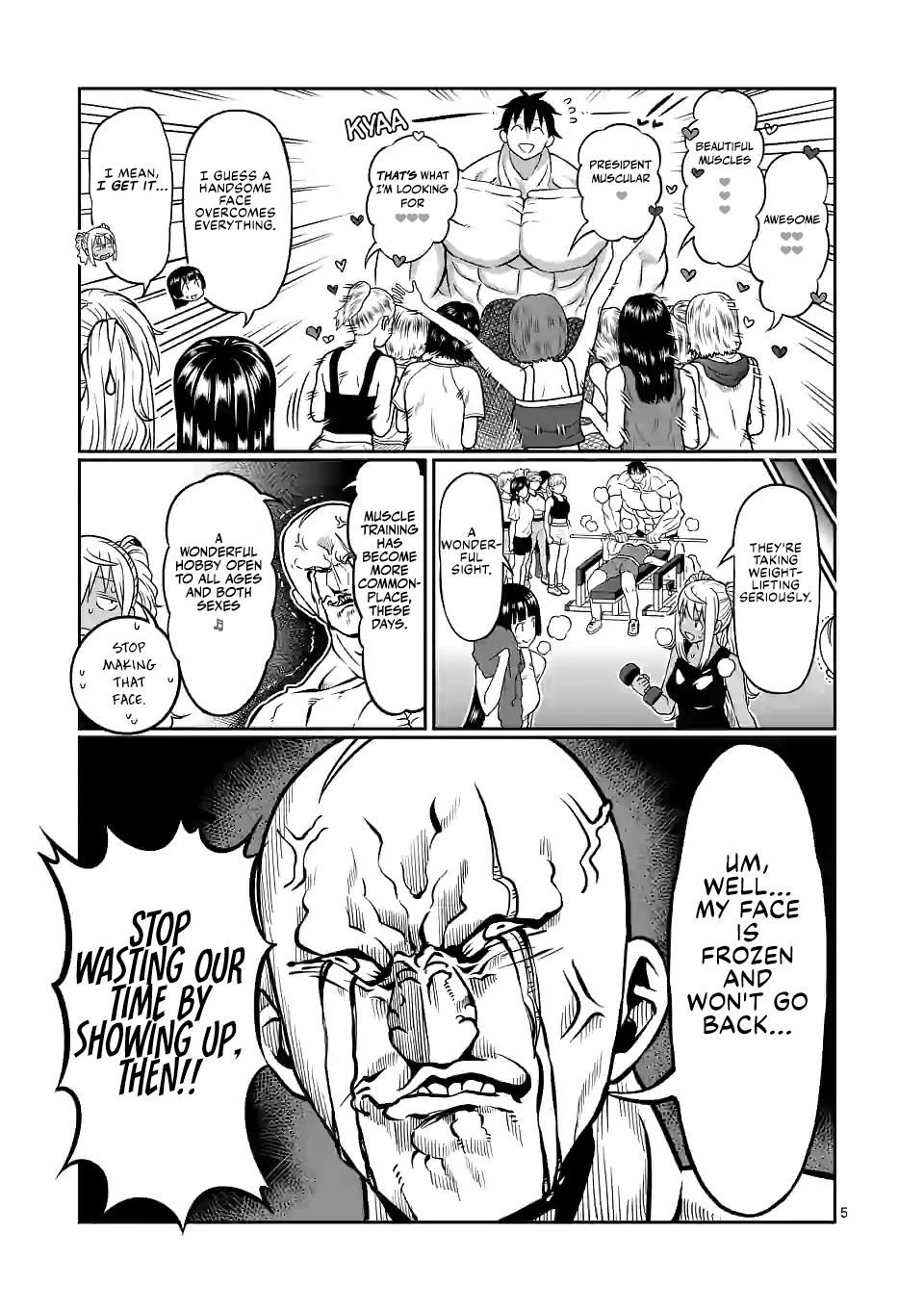 Danberu nan kiro moteru? Chapter 133 page 6 - Chapter 133: Facial Muscle Training