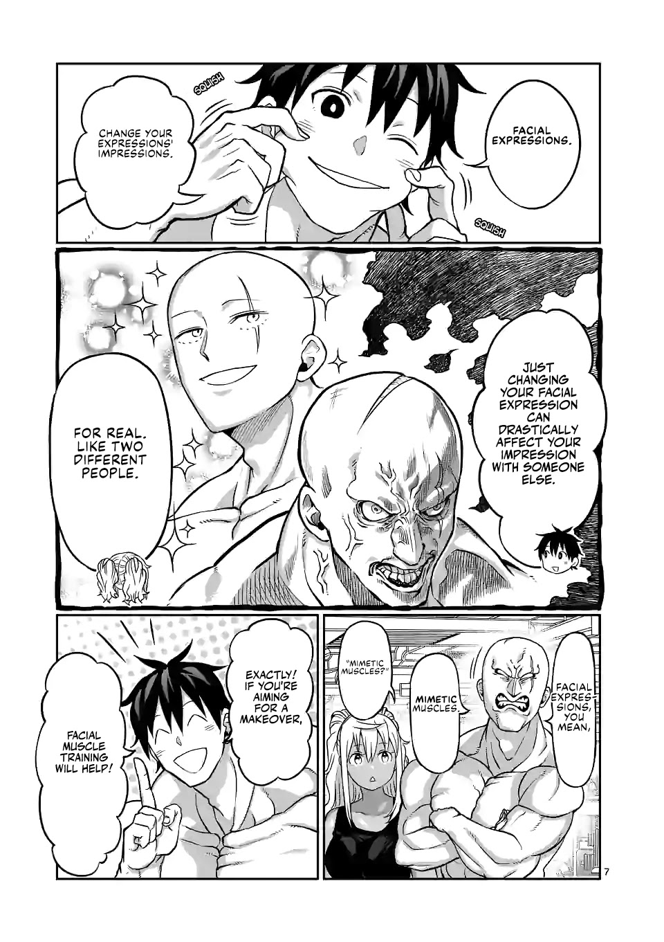 Danberu nan kiro moteru? Chapter 133 page 8 - Chapter 133: Facial Muscle Training