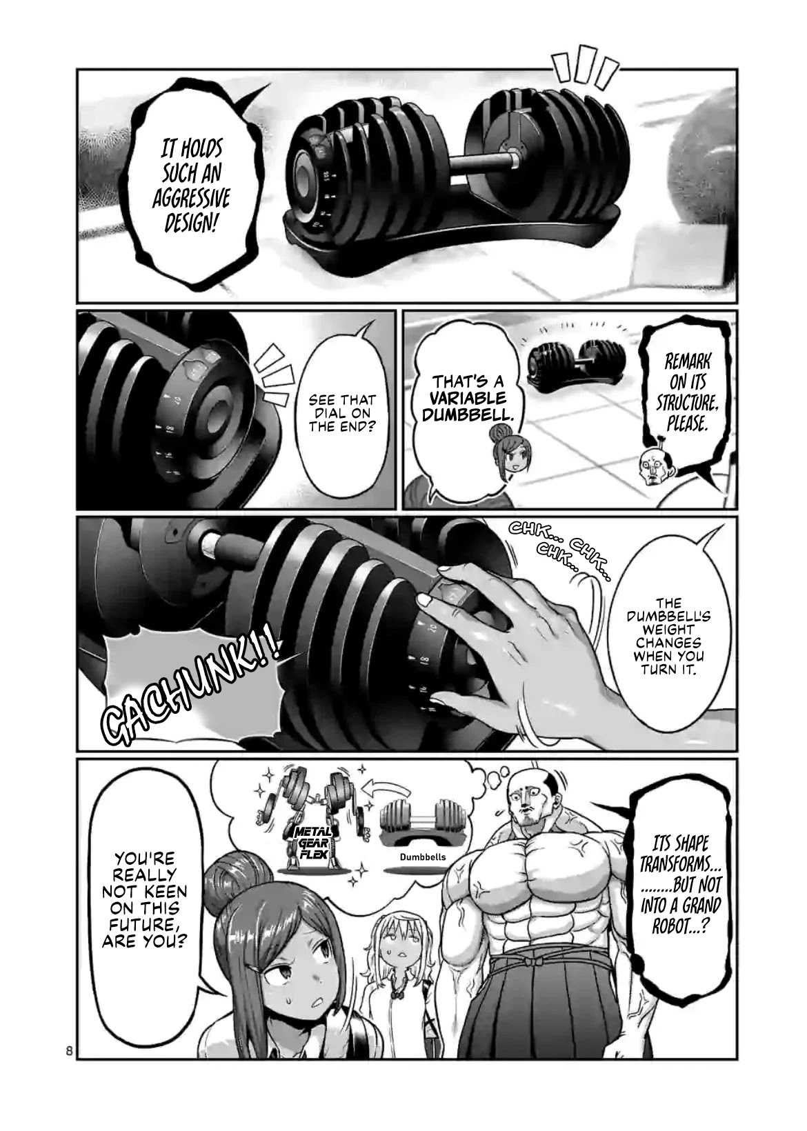 Danberu nan kiro moteru? Chapter 136 page 9 - Chapter 136: Variable Dumbbells