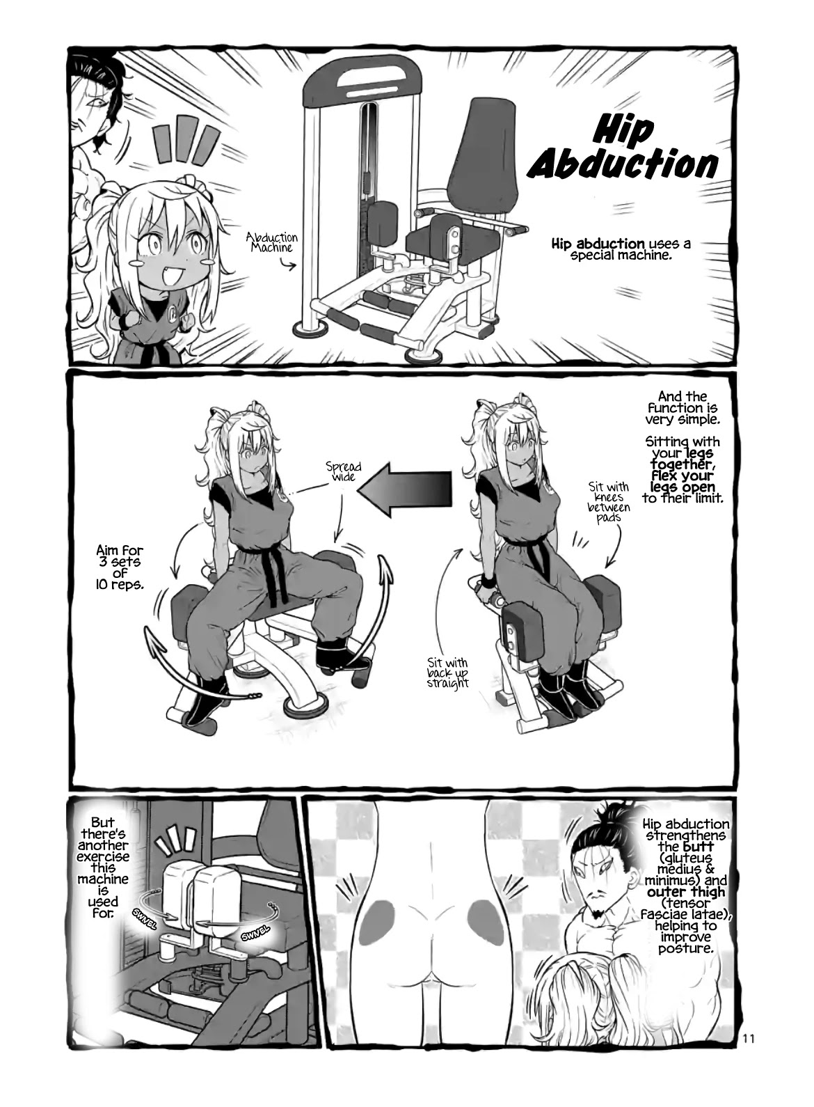 Danberu nan kiro moteru? Chapter 142 page 12 - Chapter 142: Hip Abduction