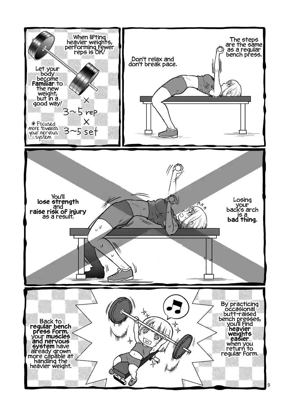 Danberu nan kiro moteru? Chapter 147 page 10 - Chapter 147: Butt Raised Bench Press