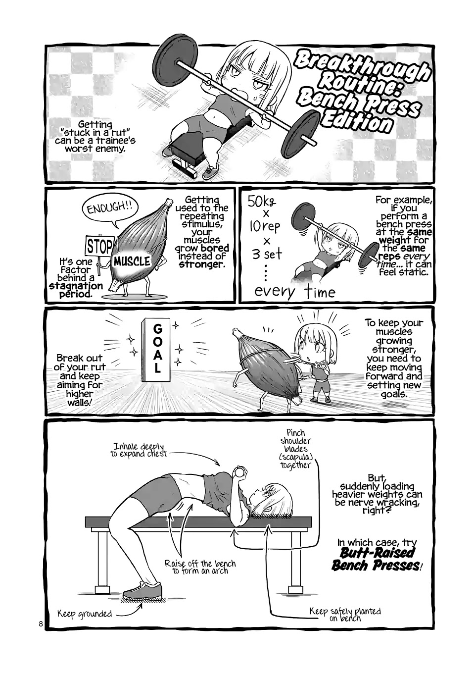 Danberu nan kiro moteru? Chapter 147 page 9 - Chapter 147: Butt Raised Bench Press