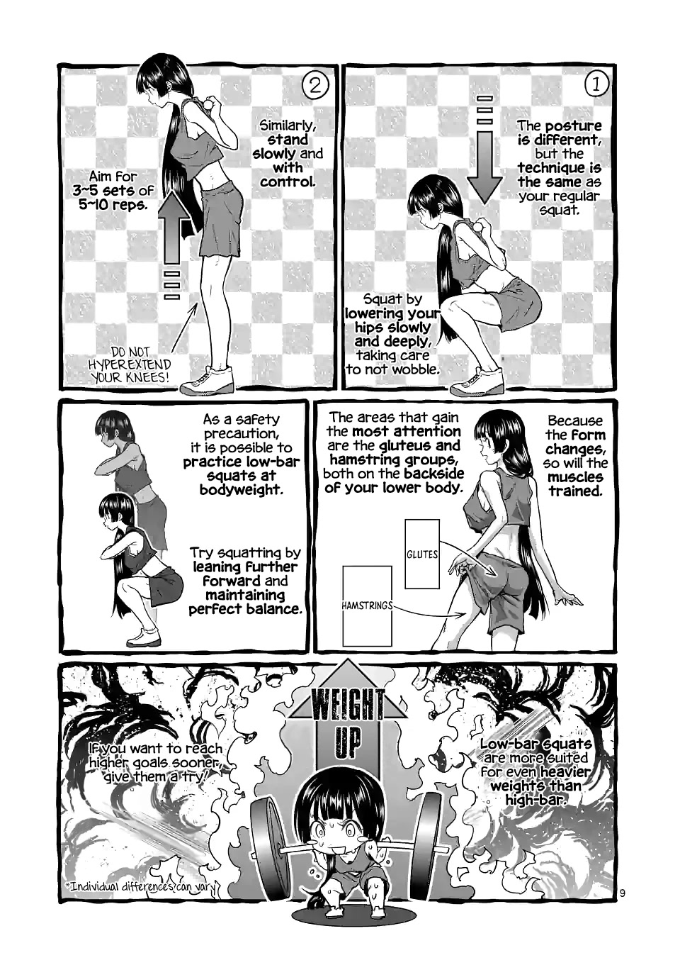 Danberu nan kiro moteru? Chapter 158 page 10 - Chapter 158: Low Bar Squat