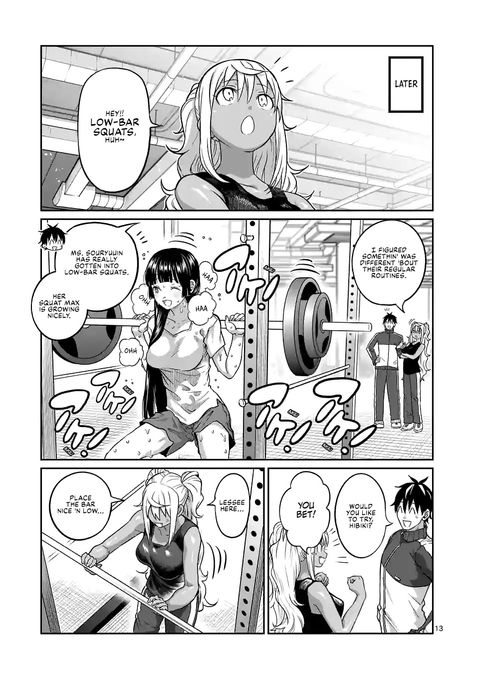 Danberu nan kiro moteru? Chapter 158 page 14 - Chapter 158: Low Bar Squat
