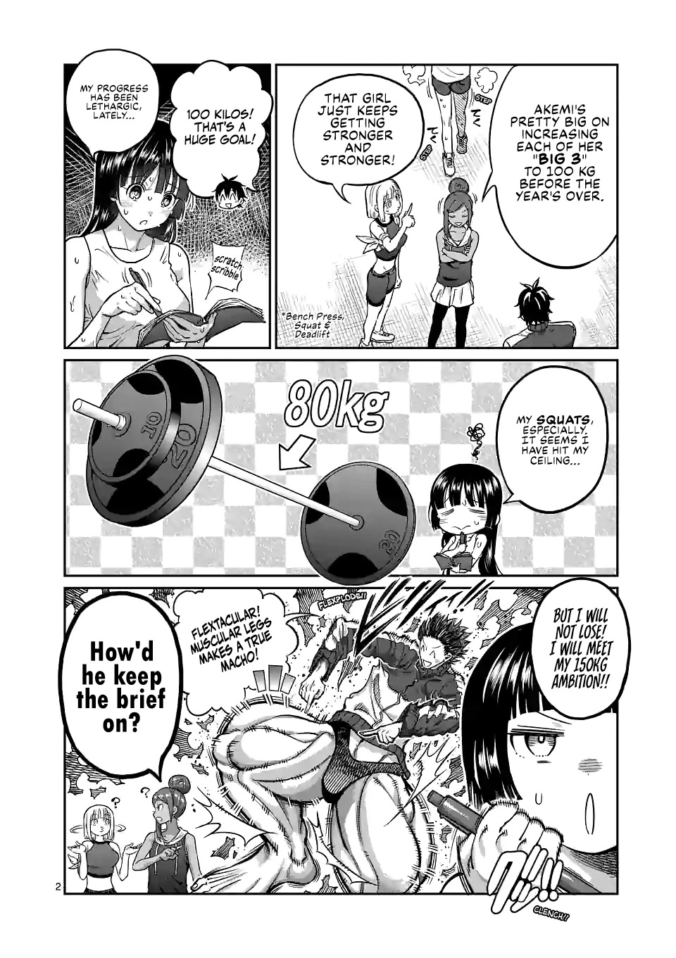 Danberu nan kiro moteru? Chapter 158 page 3 - Chapter 158: Low Bar Squat