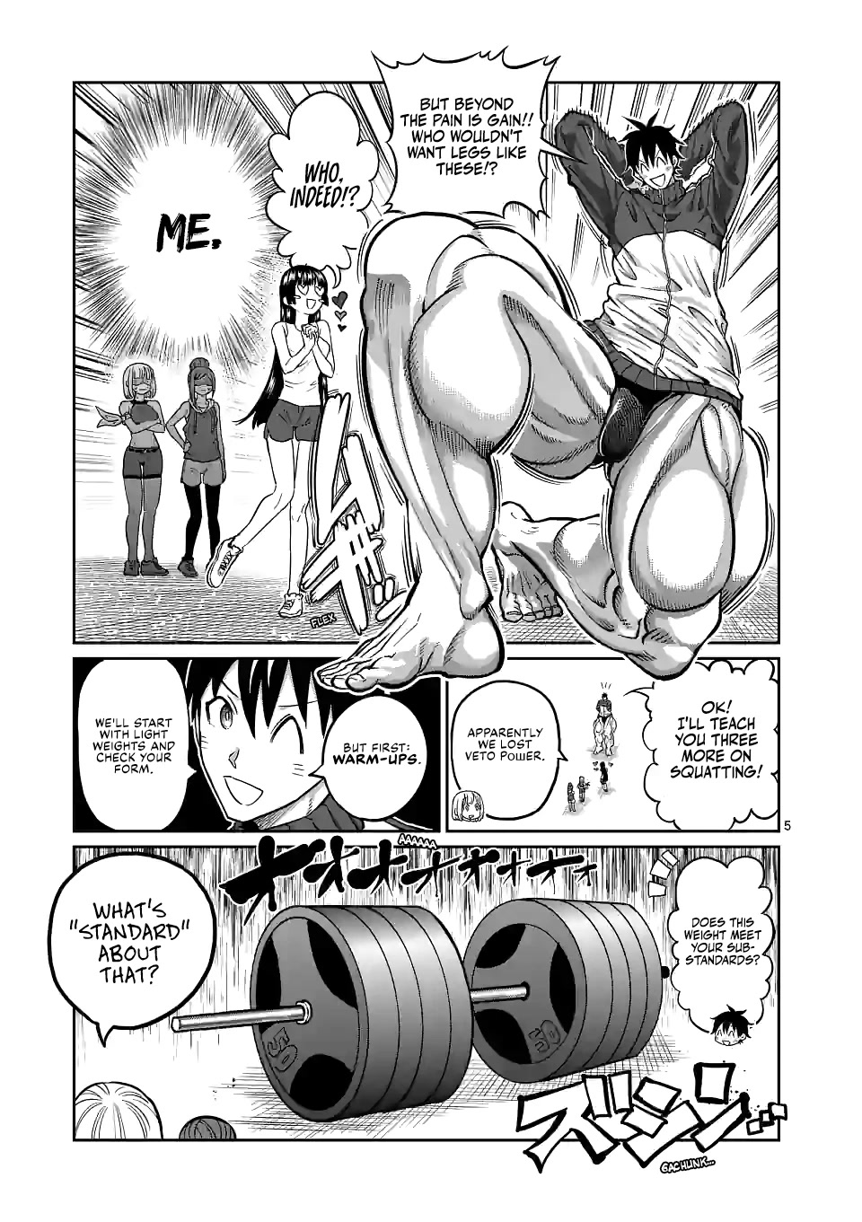 Danberu nan kiro moteru? Chapter 158 page 6 - Chapter 158: Low Bar Squat