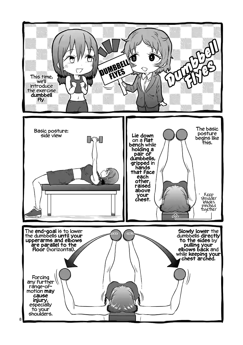 Danberu nan kiro moteru? Chapter 165 page 9 - Chapter 165: Dumbbell Flyes