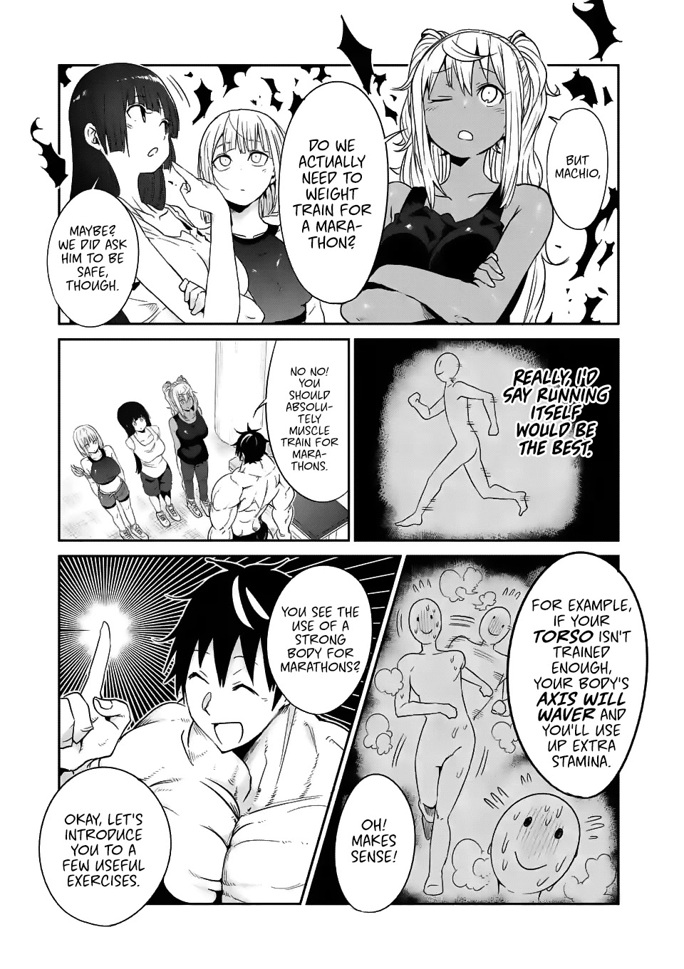 Danberu nan kiro moteru? Chapter 32 page 6 - Chapter 32: Marathon Training