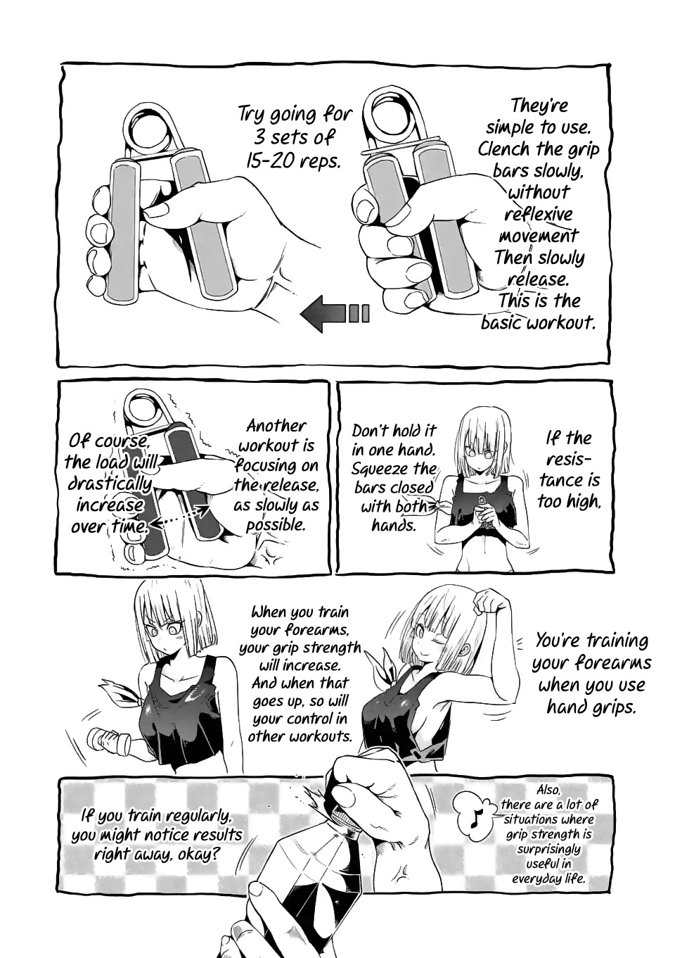 Danberu nan kiro moteru? Chapter 33 page 10 - Chapter 33: Grip Training