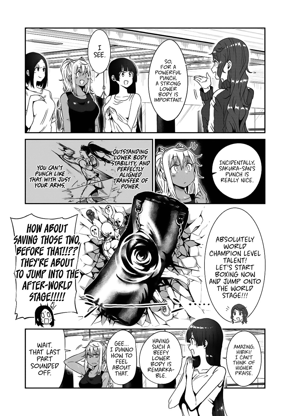 Danberu nan kiro moteru? Chapter 38 page 12 - Chapter 38: Boxing Training