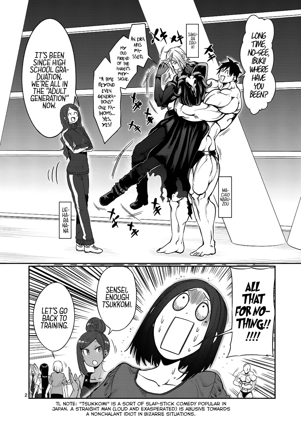 Danberu nan kiro moteru? Chapter 43 page 3 - Chapter 43: Leg Press Machine
