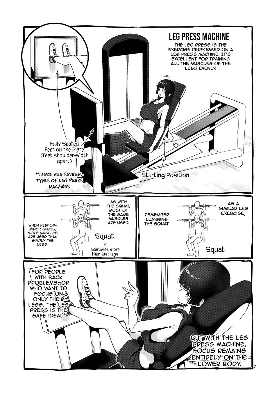 Danberu nan kiro moteru? Chapter 43 page 8 - Chapter 43: Leg Press Machine