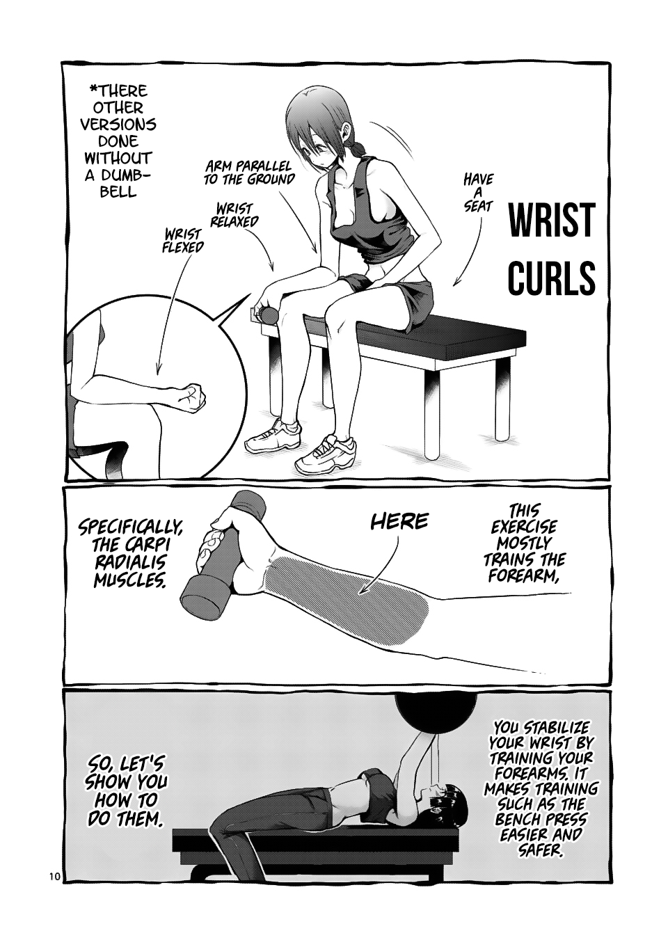Danberu nan kiro moteru? Chapter 46 page 11 - Chapter 46: Forearm Curls