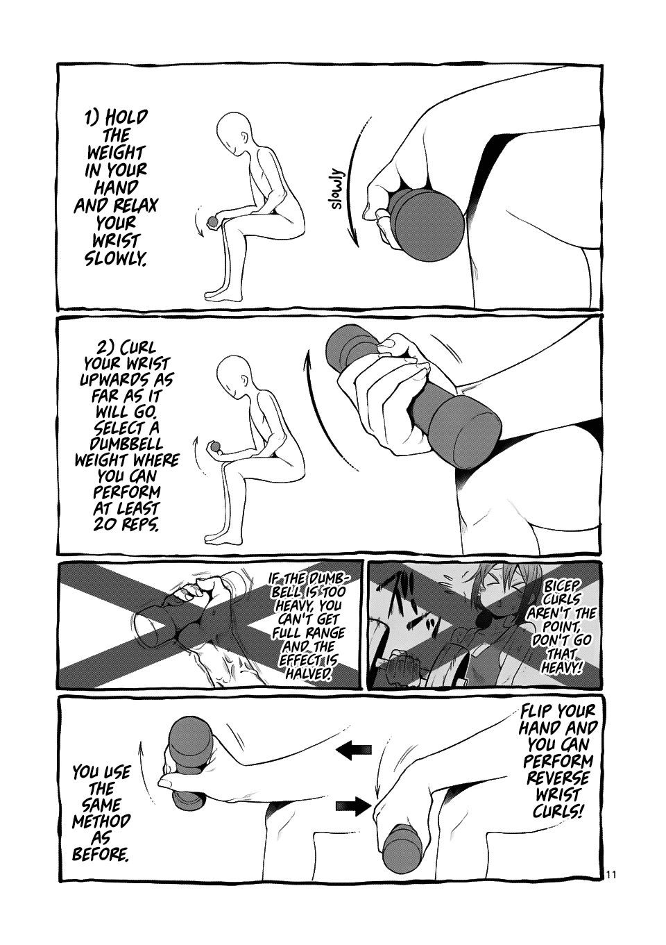 Danberu nan kiro moteru? Chapter 46 page 12 - Chapter 46: Forearm Curls
