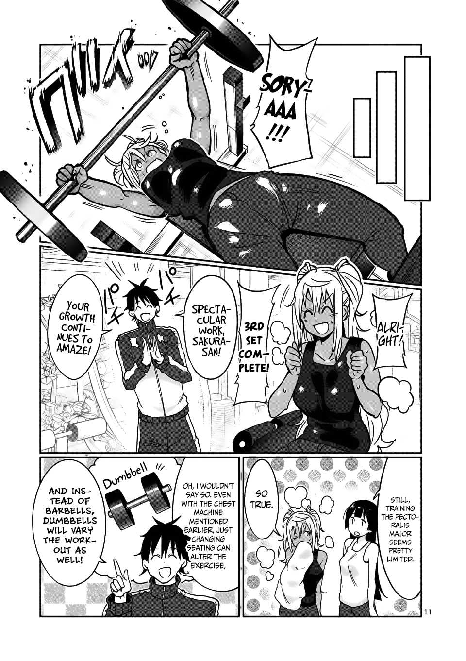 Danberu nan kiro moteru? Chapter 52 page 12 - Chapter 52: Decline Bench Press