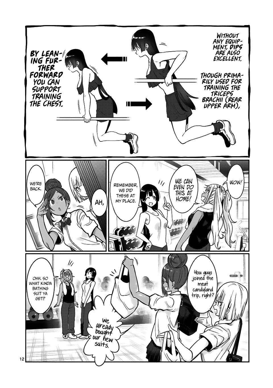 Danberu nan kiro moteru? Chapter 52 page 13 - Chapter 52: Decline Bench Press