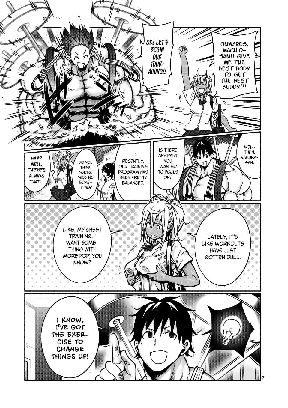 Danberu nan kiro moteru? Chapter 52 page 8 - Chapter 52: Decline Bench Press