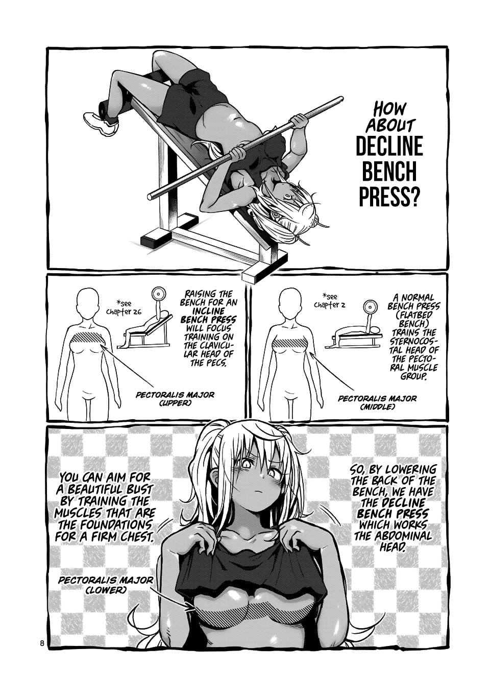 Danberu nan kiro moteru? Chapter 52 page 9 - Chapter 52: Decline Bench Press