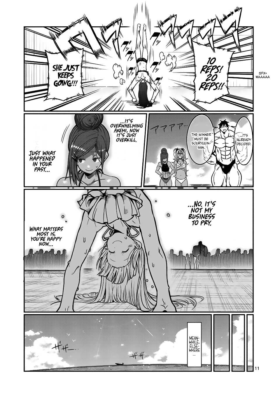 Danberu nan kiro moteru? Chapter 54 page 12 - Chapter 54: Push-Ups