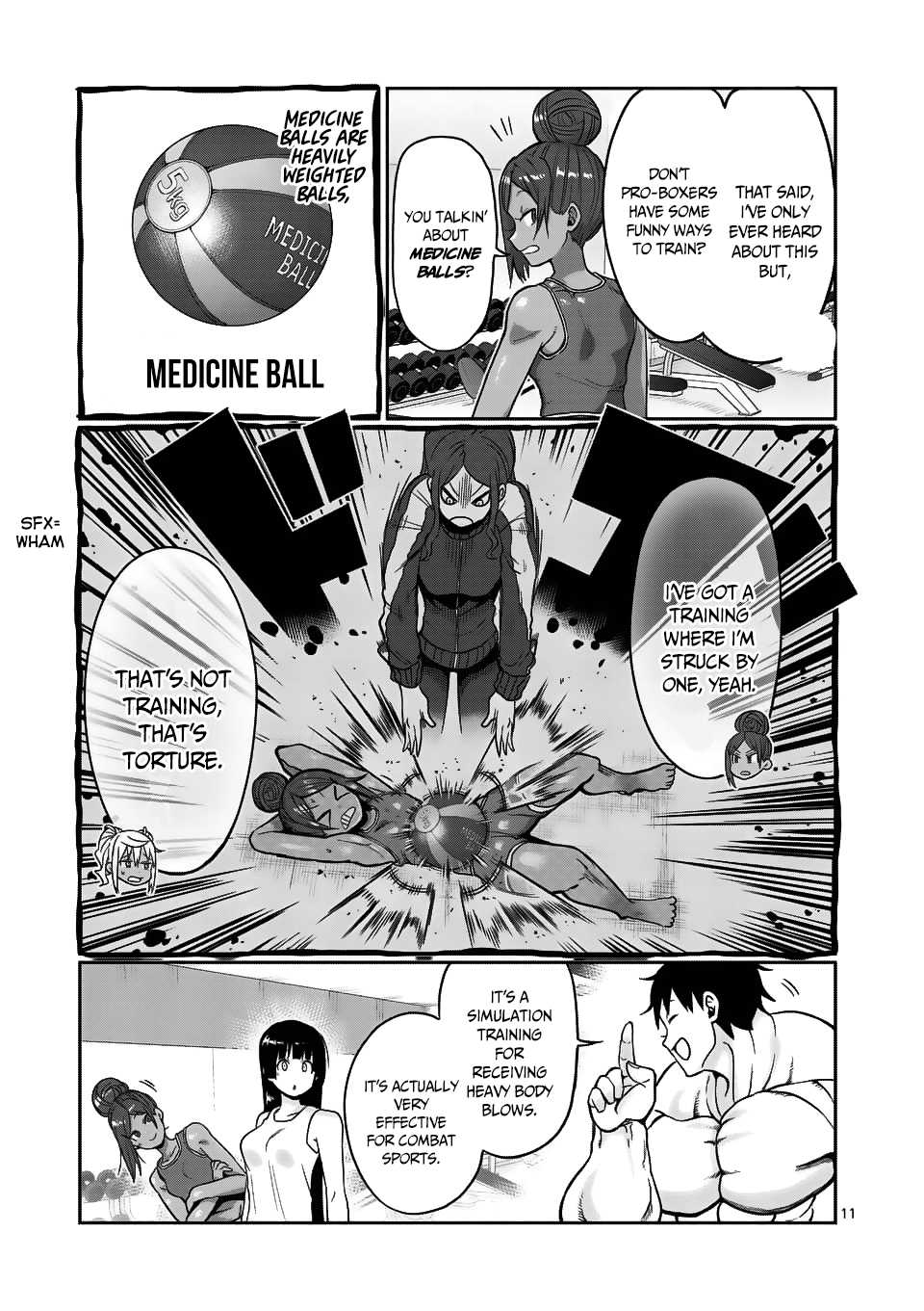 Danberu nan kiro moteru? Chapter 56 page 12 - Chapter 56: Ab Workouts