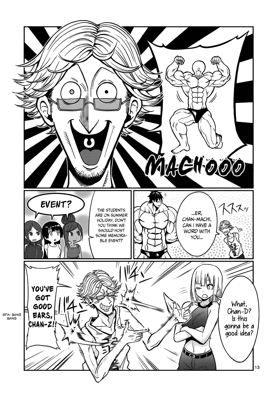 Danberu nan kiro moteru? Chapter 56 page 14 - Chapter 56: Ab Workouts