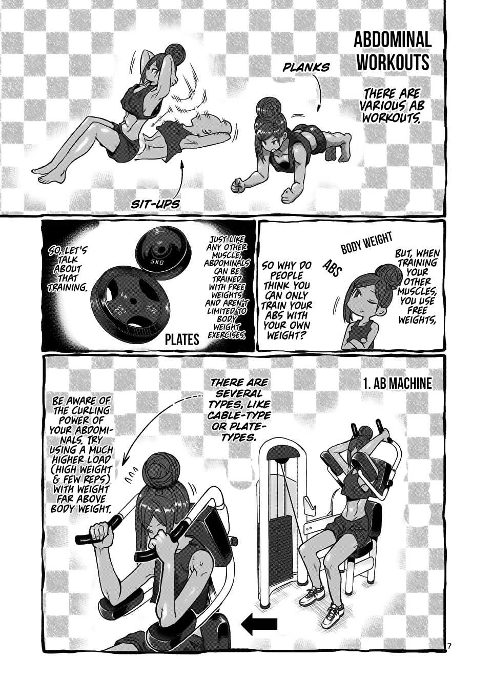 Danberu nan kiro moteru? Chapter 56 page 8 - Chapter 56: Ab Workouts
