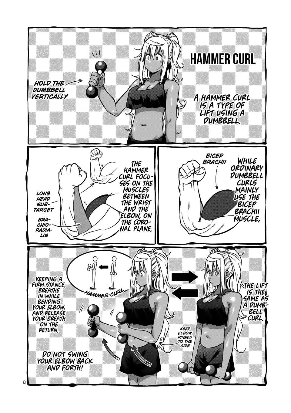 Danberu nan kiro moteru? Chapter 57 page 9 - Chapter 57: Hammer Curls