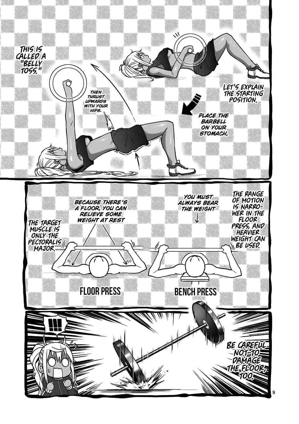 Danberu nan kiro moteru? Chapter 58 page 10 - Chapter 58: Floor Press
