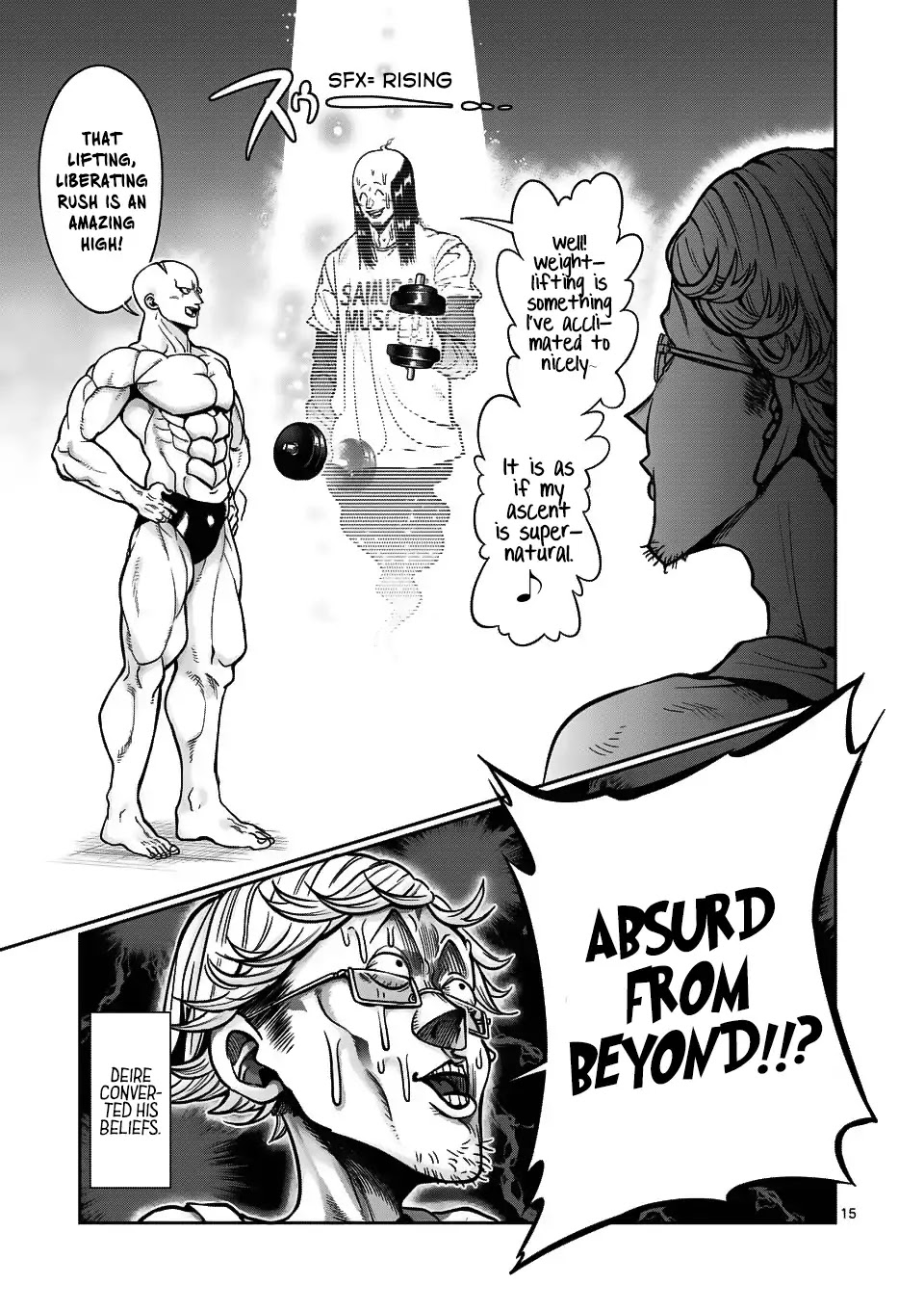 Danberu nan kiro moteru? Chapter 59 page 16 - Chapter 59: Samurai Muscle Training