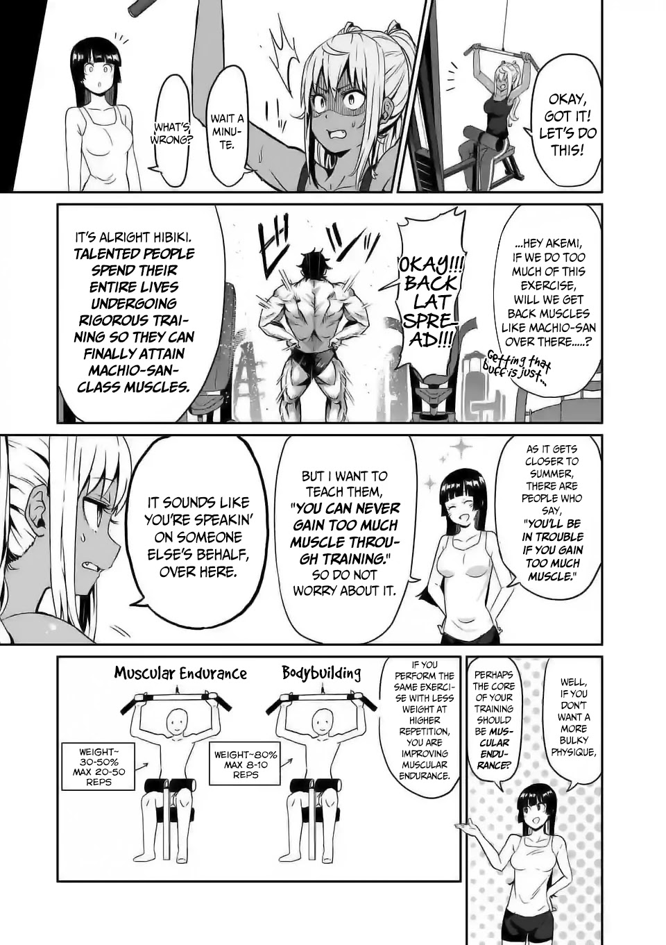 Danberu nan kiro moteru? Chapter 6 page 11 - Chapter 6: Lat Pulldown