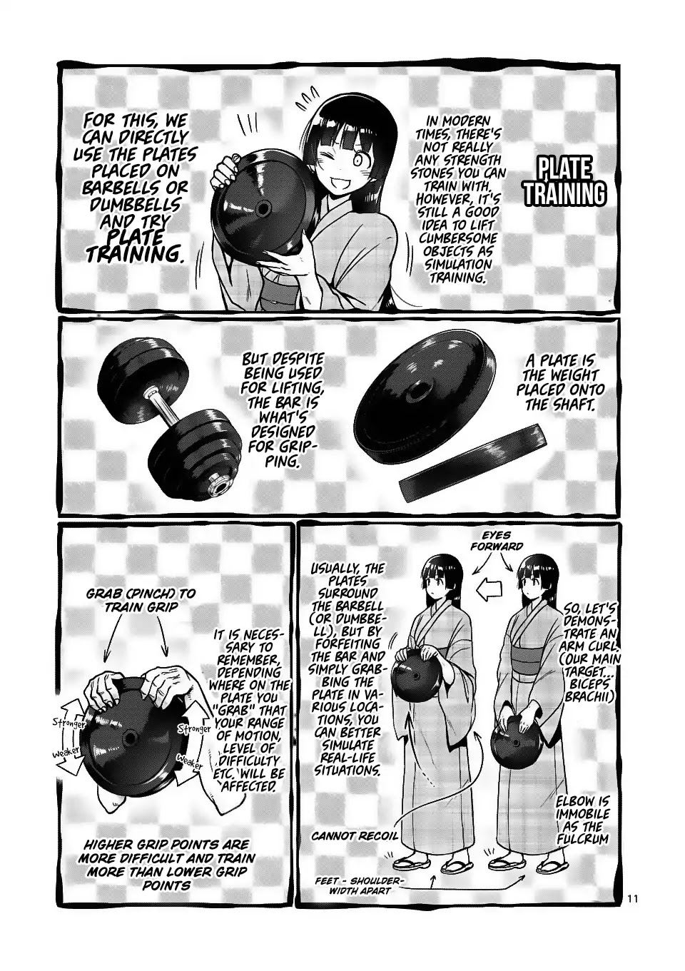 Danberu nan kiro moteru? Chapter 60 page 12 - Chapter 60: Plate Training
