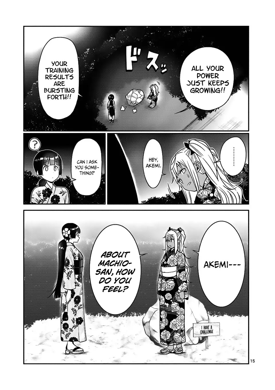 Danberu nan kiro moteru? Chapter 60 page 16 - Chapter 60: Plate Training