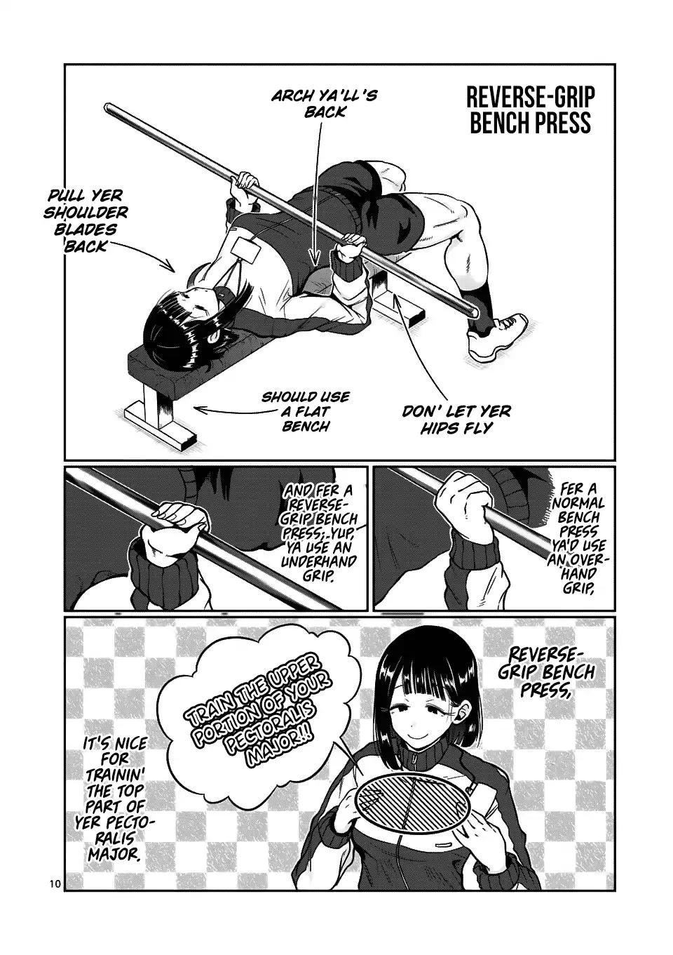 Danberu nan kiro moteru? Chapter 61 page 11 - Chapter 61: Reverse-Grip Bench Press